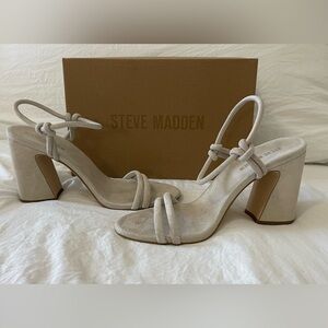 Steve Madden Harrlow Suede Strappy Sandals Size 9 Dusty Gold